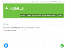 Tablet Screenshot of nutricionycontroldepeso.cl